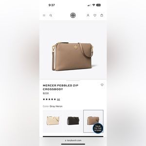 Tory Burch Mercer Pebbled Crossbody